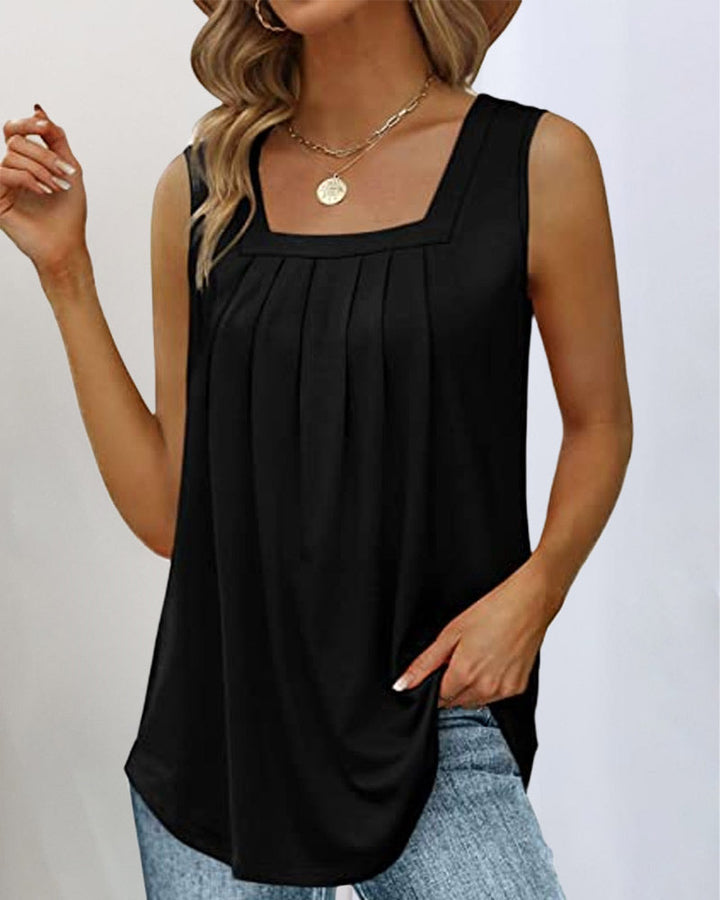 Demi™ | Mouwloze tanktop met vierkante halslijn