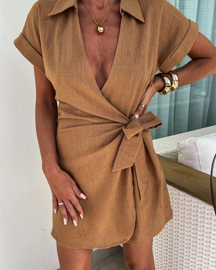 Louise™ | Elegante Korte Mouw Jumpsuit