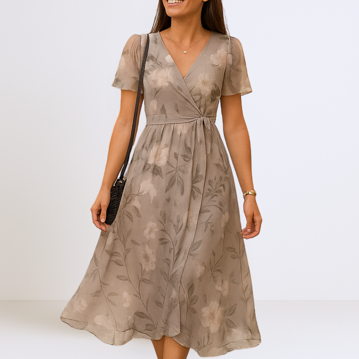 Bianca™ | Elegante Maxi Dress met V-Halslijn