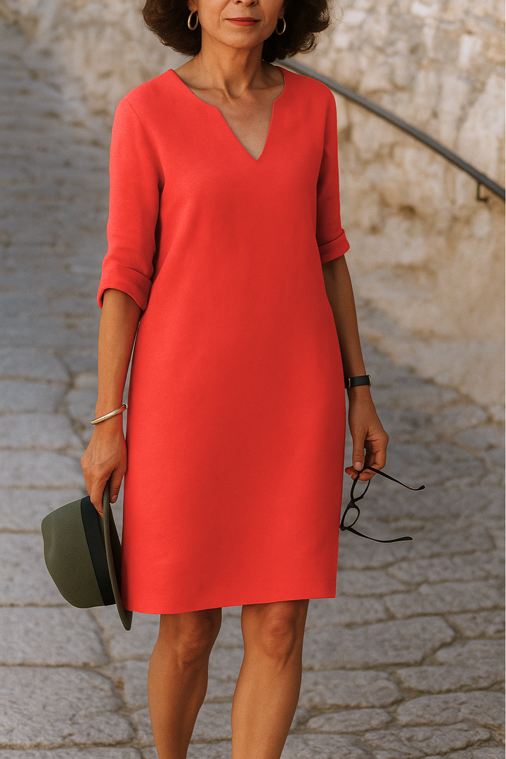 Ria™ | Elegante V-hals jurk