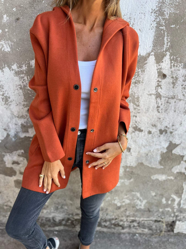 Hanneke™ | Zomerblazer met knopen en capuchon