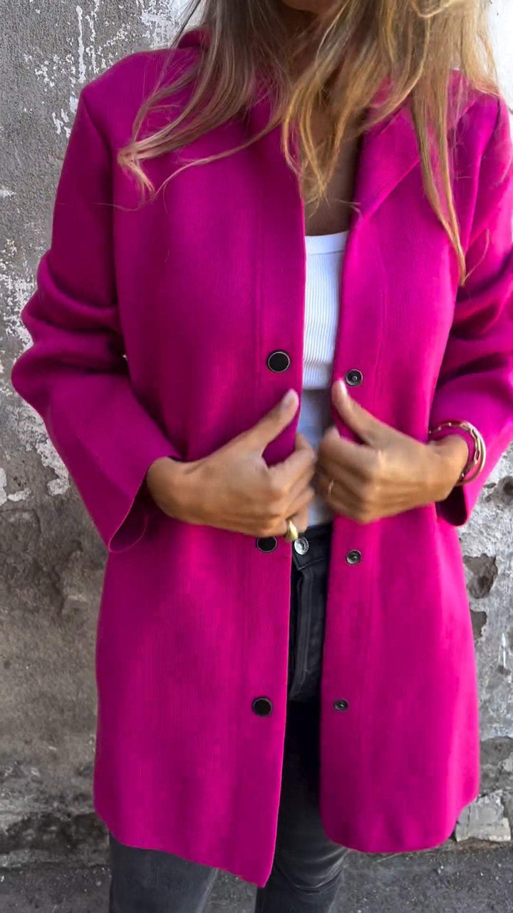 Hanneke™ | Zomerblazer met knopen en capuchon