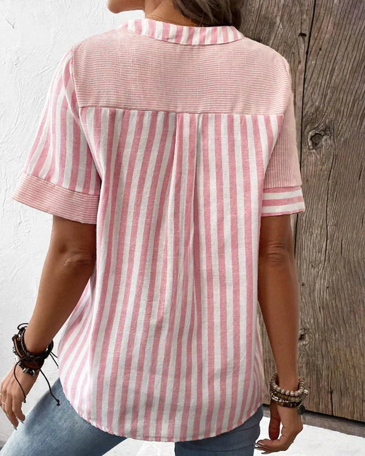 Frederique™ | Elegante gestreepte blouse