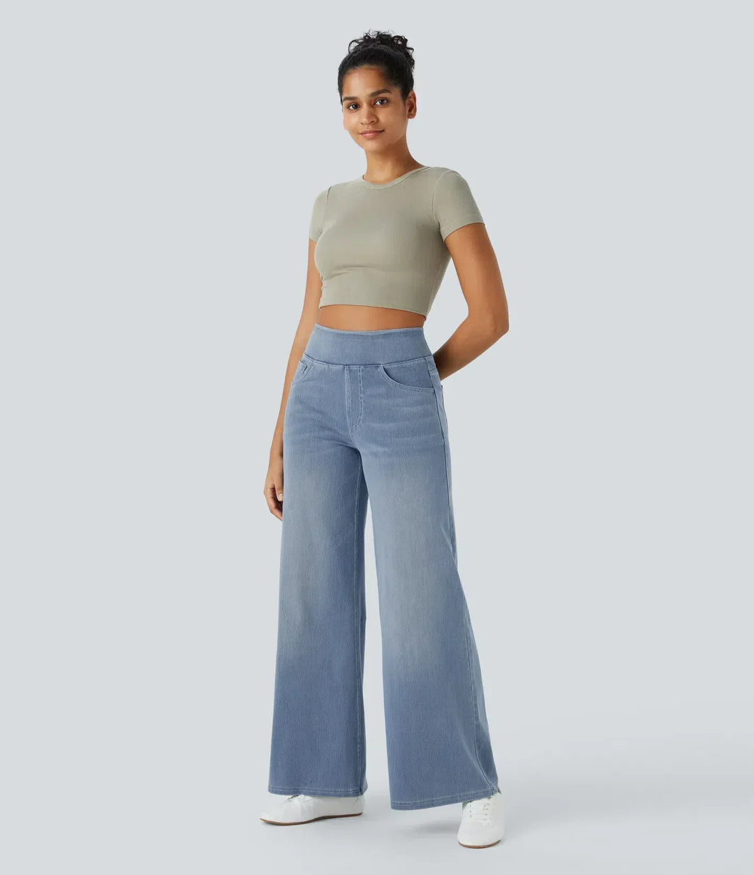 Evie™  | Comfy Elastische Broek met Hoge Taille